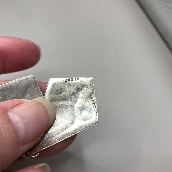 2 Pair of Vintage Alpaca Mexico Earrings - Picture 6 of 10